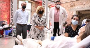 Colecta de sangre histórica en la ciudad